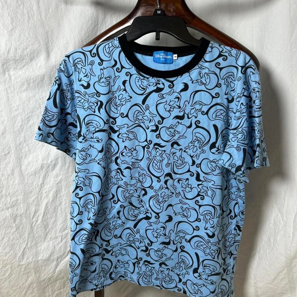 Vintage Shirt Aladdin Cartoon‎ Ganie face Monogram Full print Tokyo
